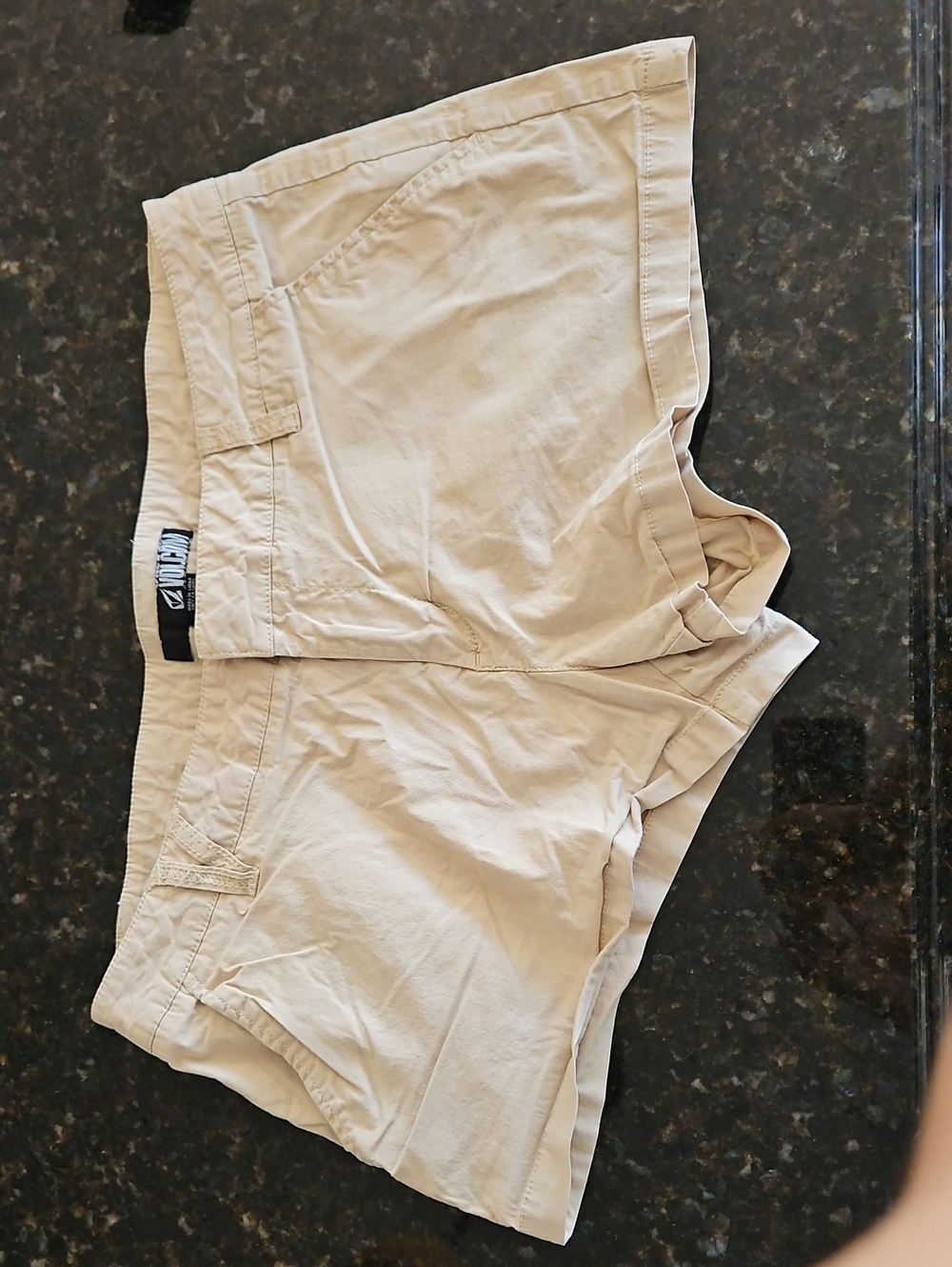 VINTAGE Volcom Women's Cream Athletic Shorts